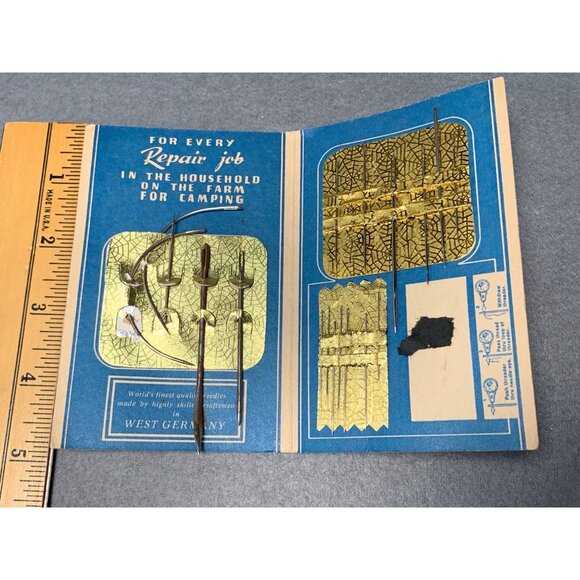 Vintage Carnation-Albers Needle Kit for Bags-Leather-Clothing-Darning West Germa - Picture 5 of 6